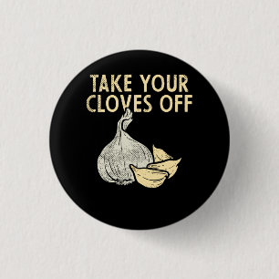 Garlic Plant 3 Cm Round Badge