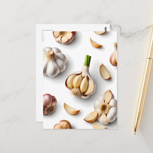 garlic postcard (Front/Back In Situ)