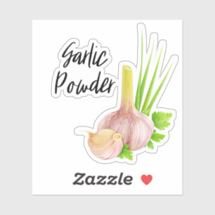 Garlic Powder Jar Sticker