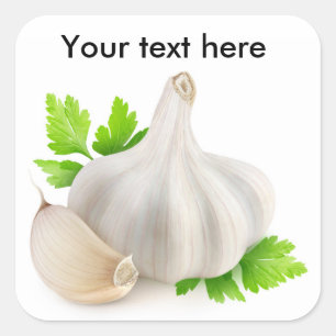 Garlic Square Sticker