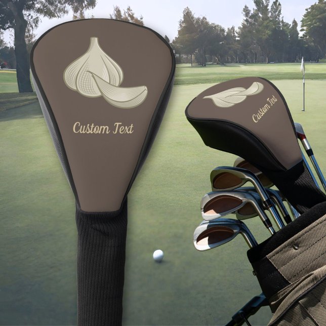Garlic Woodcut Icon Golf Head Cover (Creator Uploaded)
