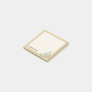 Garlic Woodcut Icon Post-it Notes