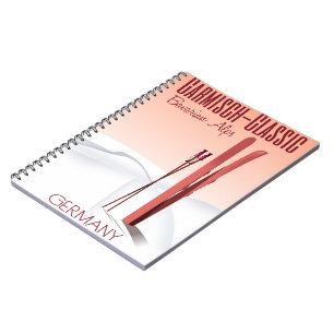 Garmisch Classic,Bavarian Alps Ski poster Spiral Notebook