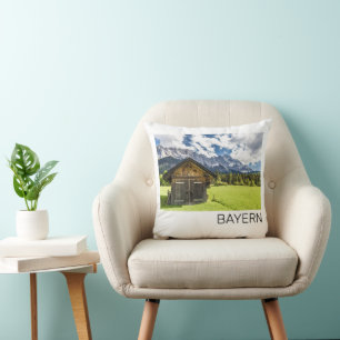 Garmisch Partenkirchen Bavaria Alps Panorama Cushion