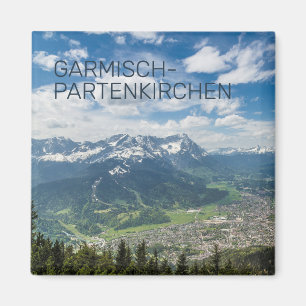 Garmisch-Partenkirchen Bavaria Alps Panorama Gift Magnet