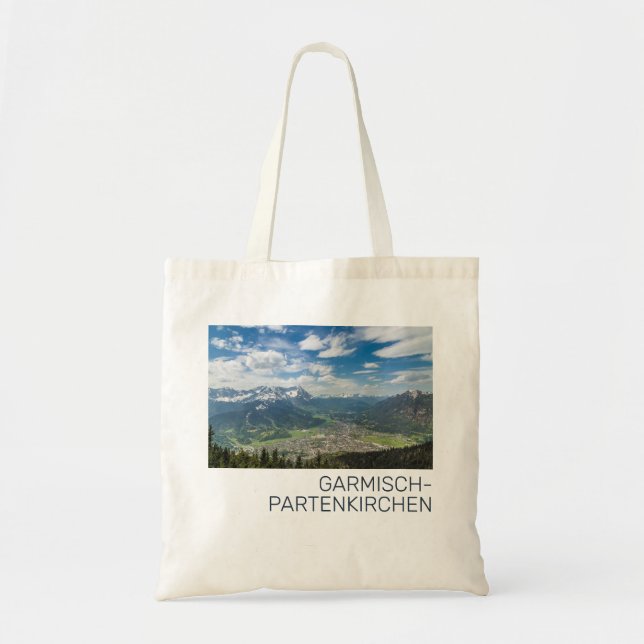 Garmisch-Partenkirchen Bavaria Alps Panorama Gift Tote Bag (Front)