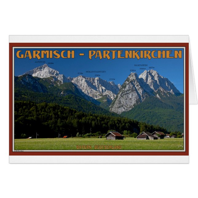 Garmisch - The Zugspitze and Alpspitze (Front Horizontal)