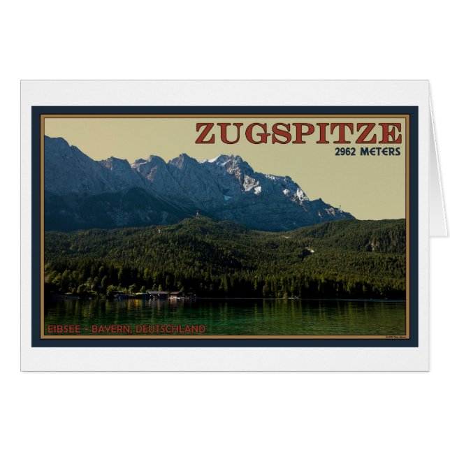 Garmisch - Zugspitze above the Eibsee (Front Horizontal)