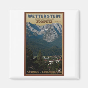 Garmisch - Zugspitze above Town Magnet
