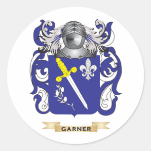 Garner Coat of Arms (Family Crest) Classic Round Sticker