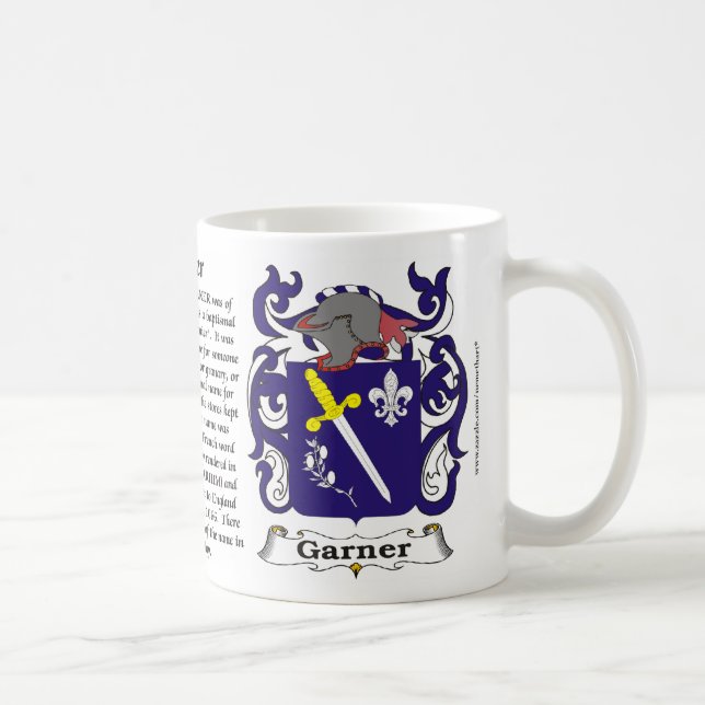 Garner Family Coat of Arms Mug (Right)