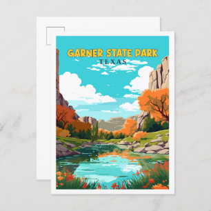 Garner State Park Texas USA vintage travel Postcard