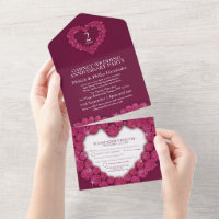 Garnet 2nd wedding anniversary red gem heart
