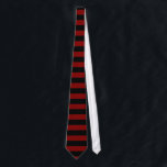 Garnet and Black Horizontally-Striped Tie<br><div class="desc">Look good in this tie with horizontal garnet and black stripes.</div>