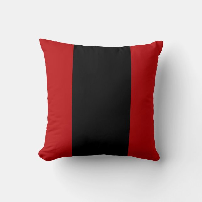 Garnet and Black I Throw Pillow (Front)