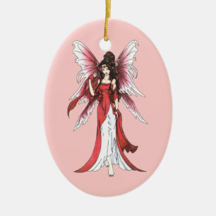 Garnet Faerie Ornament