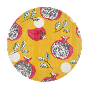 Garnet Fruit: Hand-Drawn Vintage Pattern. Cutting Board