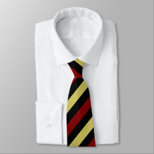 Garnet Gold and Black II Regimental Stripe Tie
