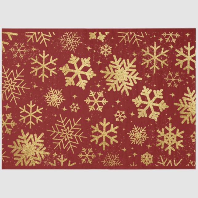Garnet Goldflakes Tissue Paper (Front)