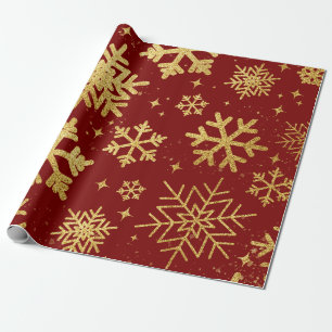 Garnet Goldflakes Wrapping Paper