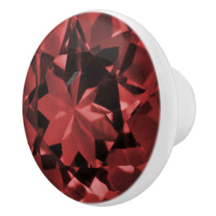 Garnet Illusion Ceramic Knob