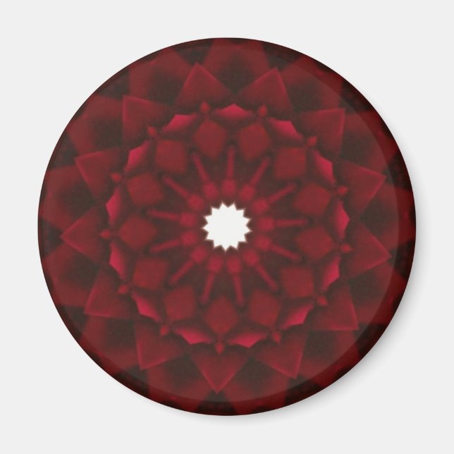Garnet Kaleidoscope Magnet (Front)