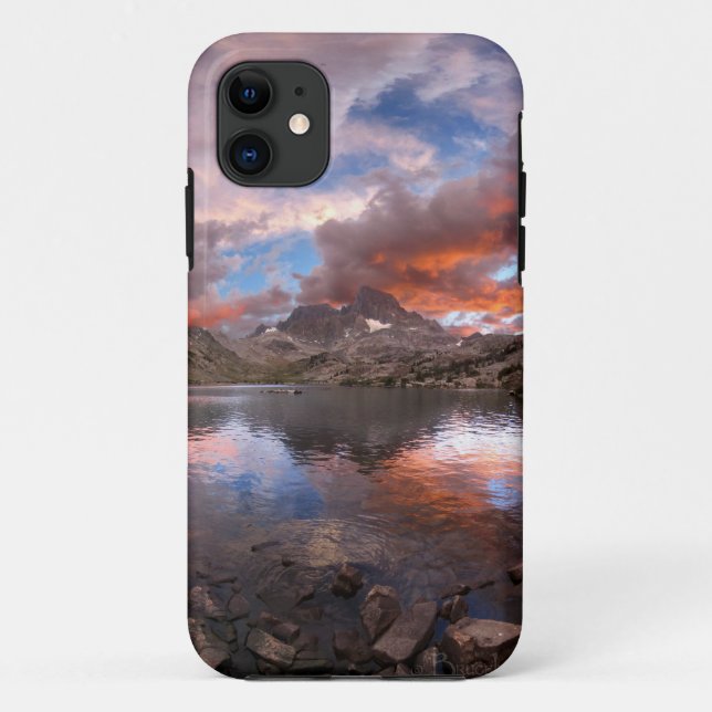 Garnet Lake Sunset On Banner Peak  John Muir Trail Case-Mate iPhone Case (Back)