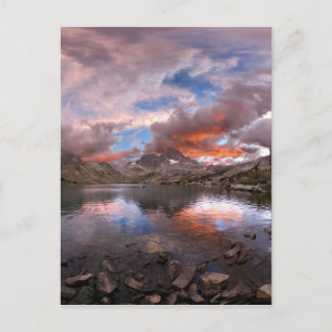 Garnet Lake Sunset On Banner Peak  John Muir Trail Postcard