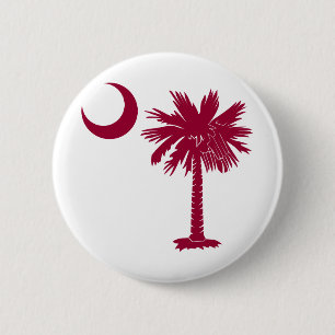 Garnet Palmetto 6 Cm Round Badge