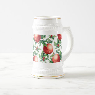 Garnet pattern beer stein