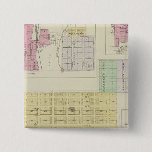 Garnett, Robinson, Hamlin, and Willis, Kansas 15 Cm Square Badge