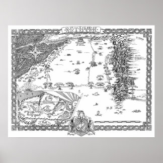 Garon Whited Nightlord Rethven Map Poster