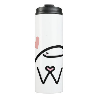 Garrafa estampa fofa thermal tumbler