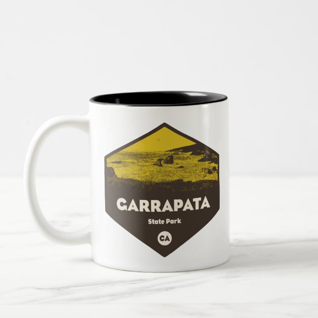 Garrapata State Park California Two-Tone Coffee Mug (Left)