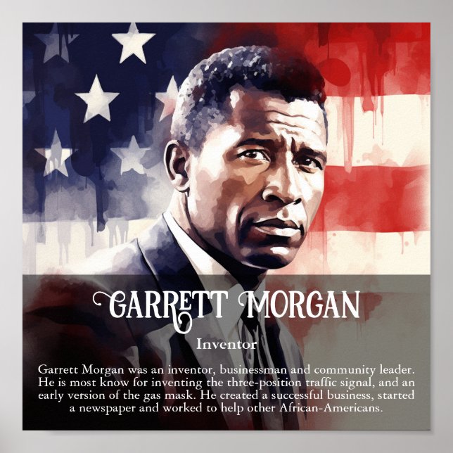 Garrett Morgan Black History Month Classroom Poster (Front)