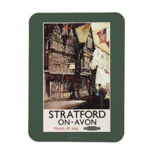 Garrick Inn and Harvard House Rail Poster Magnet