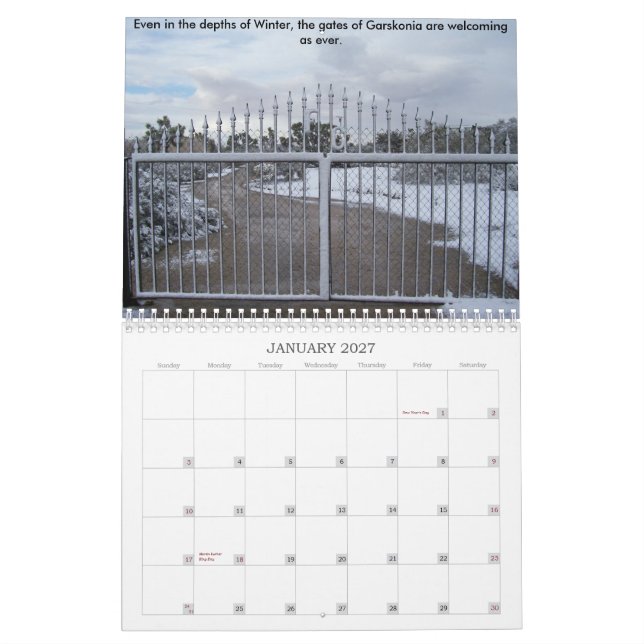 Garskonia 2008 calendar (Jan 2027)