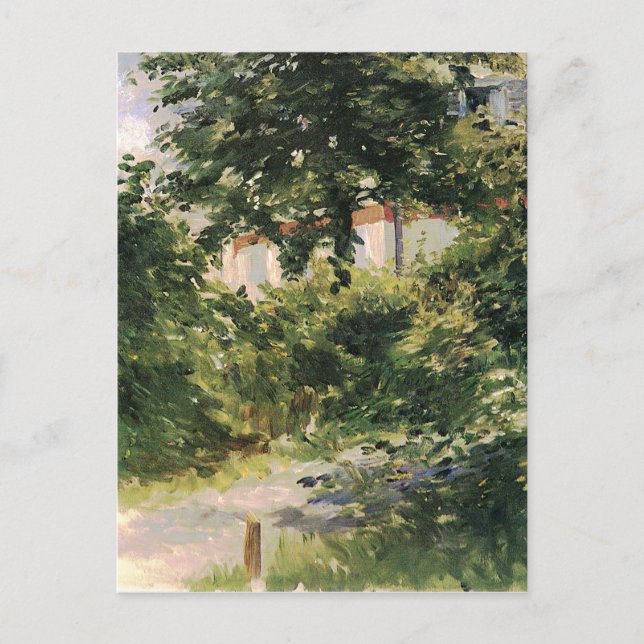 Gartenweg in Rueil  Edouard Manet  Postcard (Front)