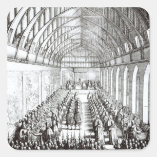 Garter Feast the Sovereign and the Knights Square Sticker