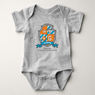 Garth boys G name & meaning knights shield Baby Bodysuit