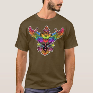 garuda god wings rainbowcore T-Shirt