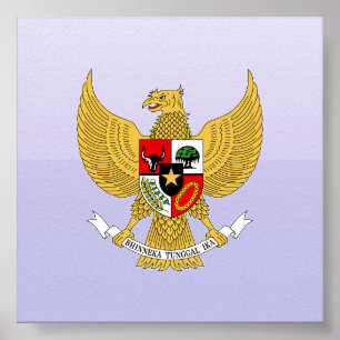 Garuda Pancasila, t Arms Indonesia, Indonesia Poster