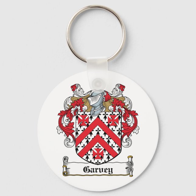 Garvey Family Crest Key Ring (Front)