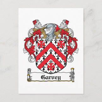 Garvey Family Crest Postcard