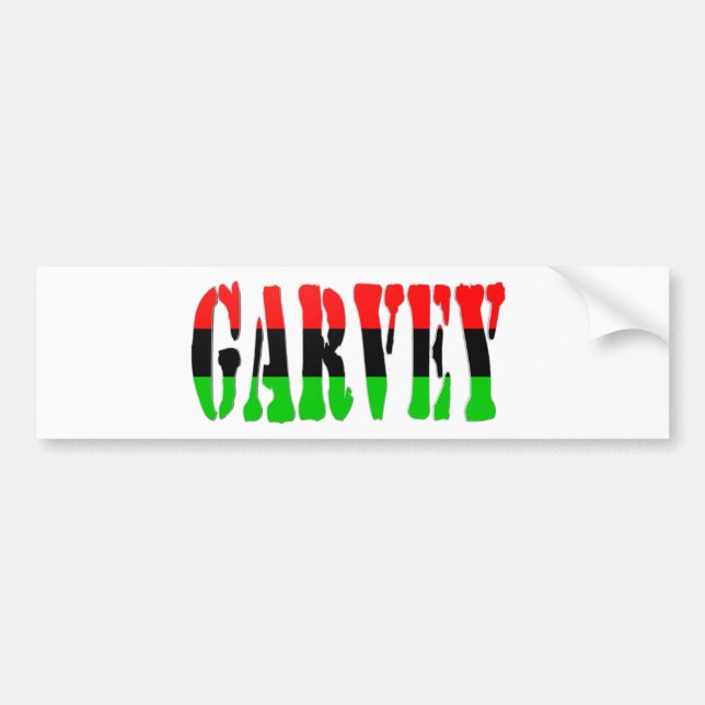 Garvey Pan-African Flag Bumper Sticker (Front)