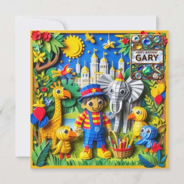 GARY ~ Birthday Card ~ Park Ranger ~  (Front)