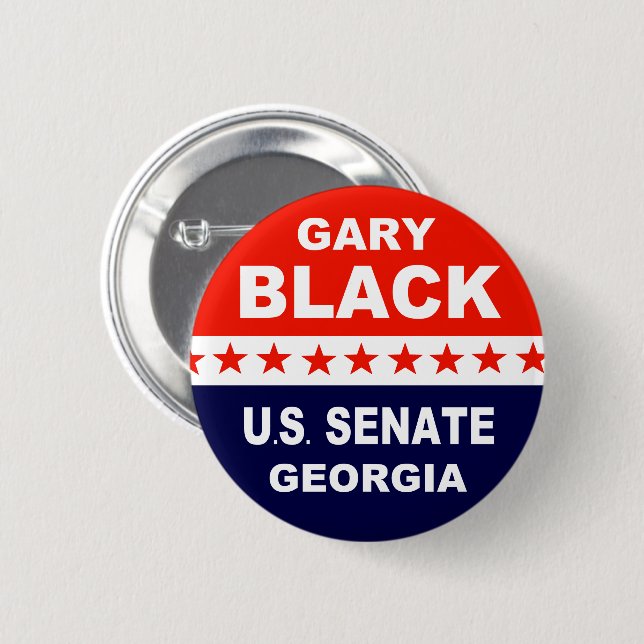 Gary Black US Senate Georgia 6 Cm Round Badge (Front & Back)