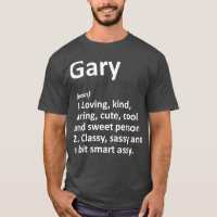 GARY Definition Personalised Name Funny Birthday