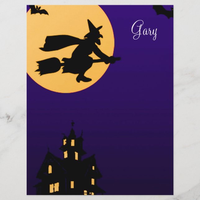 Gary Halloween Letterhead (Front)