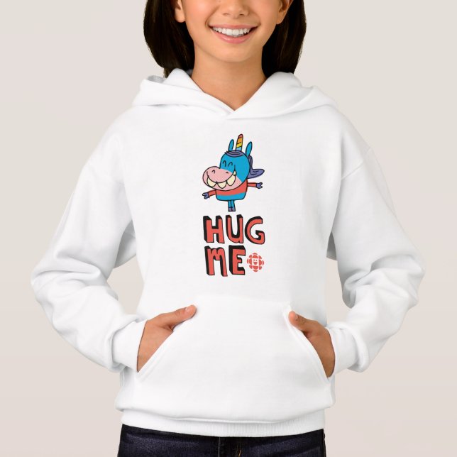 Gary Hug Me Girls' Hoodie (Front)